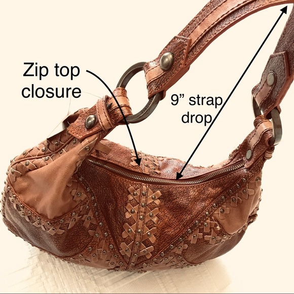 Isabella Fiore Hobo Bag, Leather, Rustic/Brown, - Picture 11 of 11